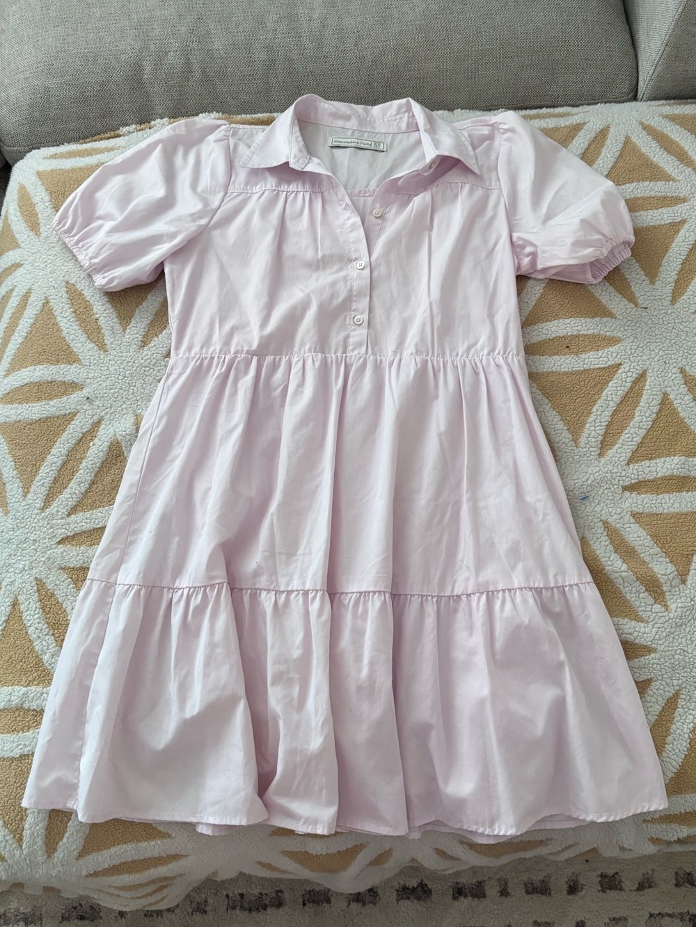 Abercrombie Collared Tiered Dress